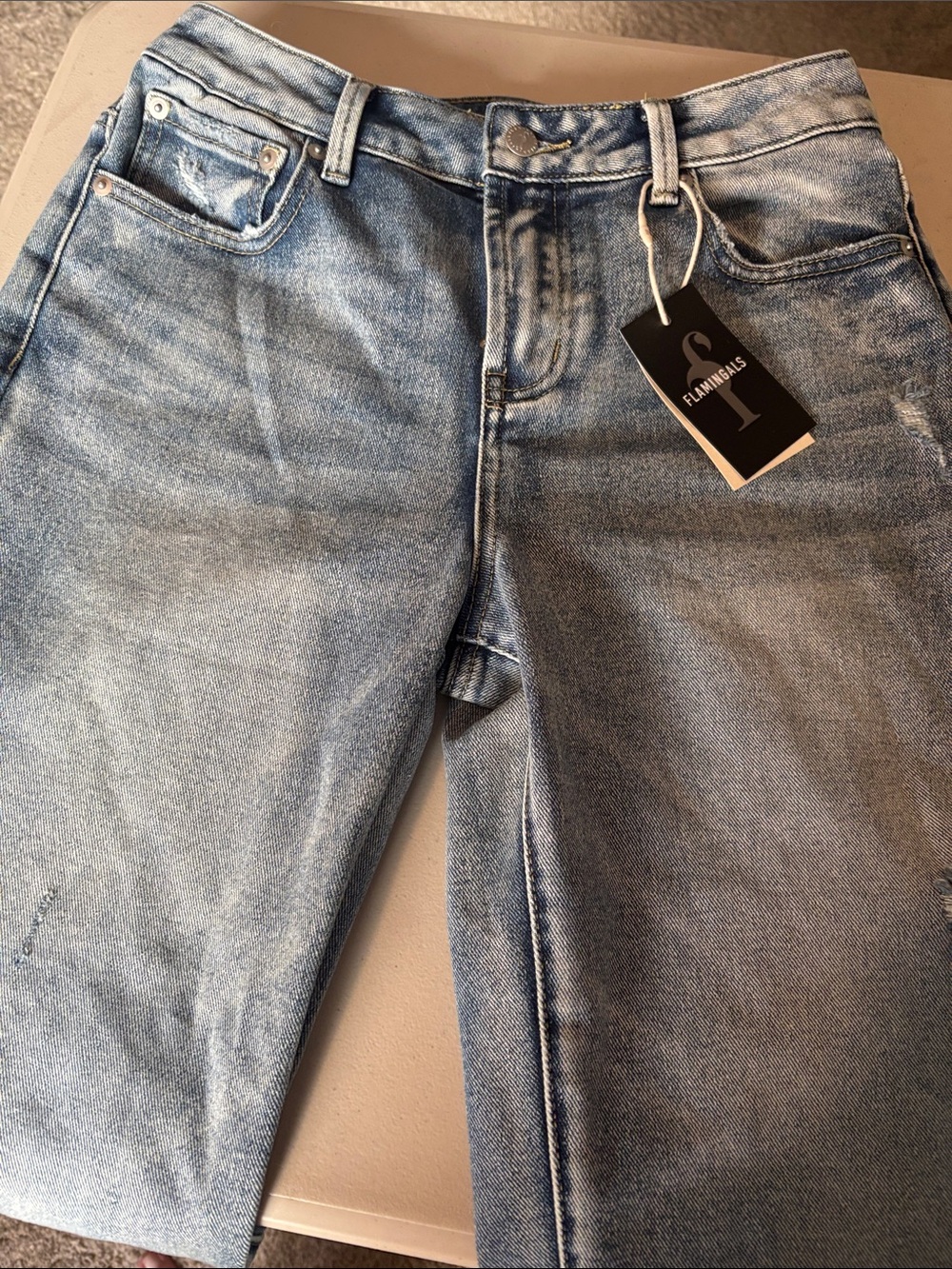 Flamingals New Straight Leg Denim Jeans